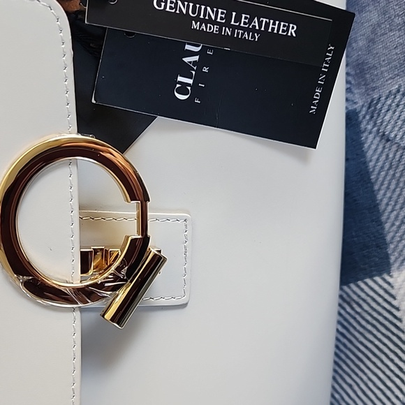 Claudia Canova White Satchel with Gold Details - Picture 6 of 12